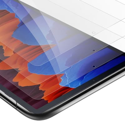 Cadorabo 3x Screenprotector geschikt voor Samsung Galaxy Tab S7 (11 Zoll) in KRISTALHELDER - Getemperd Pantser Film (Tempered) Display beschermend glas in 9H hardheid met 3D Touch