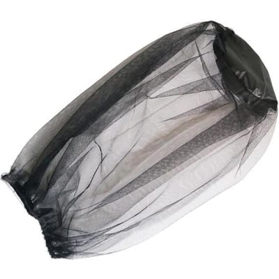 1 stks Toerisme Bedekt Muggenhoofd Netto Hoed Outdoor Insect Camping Jacht Nylon Cap Wilde Vissen Hoeden zwart