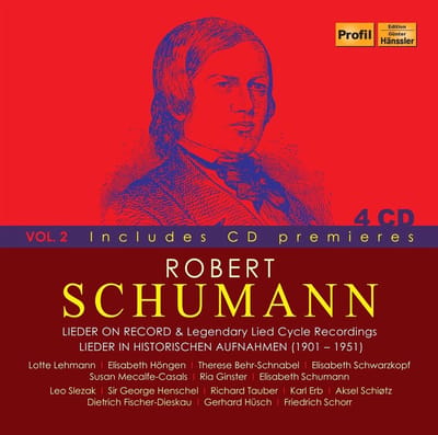 Dietrich Fischer-Dieskau, Gerhard Husch - Schumann: Lieder On Record & Legendary Lied Cycle Recordings Vol. 2 (Lieder In Historischen Aufnahmen (1901-1951) (4 CD) (Remastered)