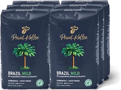 Tchibo - Privat Kaffee Brazil Mild Bonen - 6x 500g