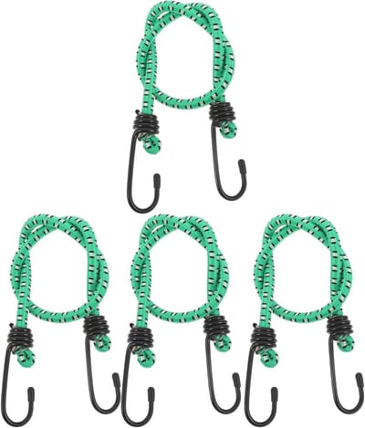 Elastische Bagagebinders - Spanbanden Bungee Koorden - Bagage Vervoeren - Met Haken Verstelbaar - 60 cm - Groen