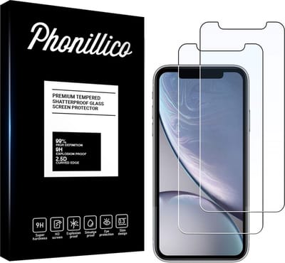 Screenprotector voor iPhone XR - 2 stuks Beschermglas van glas Transparante glazen schermbeschermfolie