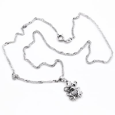 Gerhodineerd XUPING Ketting met Kikker Hanger