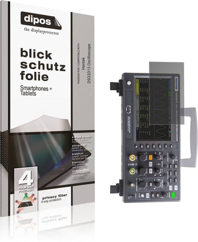 dipos – Matte Privacy Screenprotector geschikt voor Hantek DSO2D15 Oscilloscope | Anti-Spy Beschermfolie