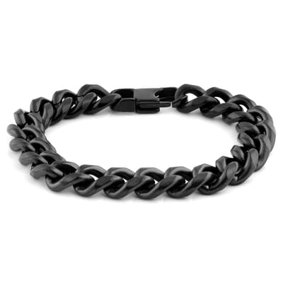10 mm Zwarte Ketting Armband