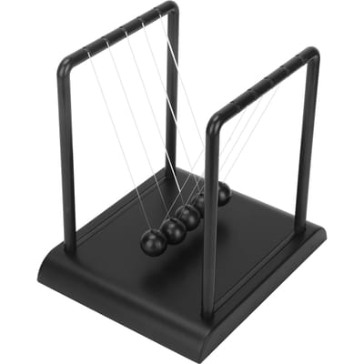 Pendule Ballenwieg voor Newton's Wieg Natuurkunde Wetenschap Zwaaiend Educatief Speelgoed Decoratie gray