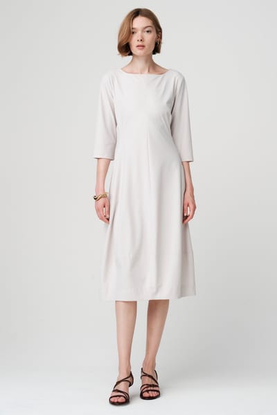 Asola structure tech jersey dress | Sand - Sand / S