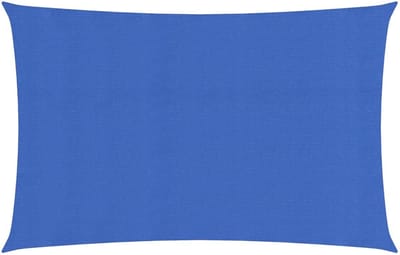vidaXL - Zonnezeil - 160 - g/m² - rechthoekig - 4x7 - m - HDPE - blauw