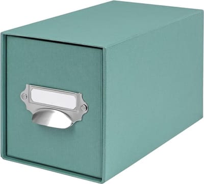 YOR® Cd Opbergdoos - Cd Opbergsysteem - Cd Koffer - Blauwngroen- ‎15cm x 15cm x 16cm; 0.6 kg