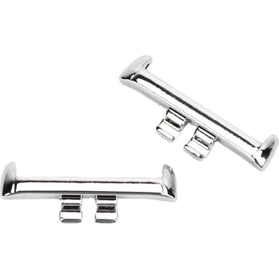1 Paar 20mm Metalen Horlogeband Adapter Vervanging voor Rossini 2i Smartwatch Quick Release Horlogeband Connector Zilver white