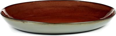 Serax - Anita Le Grelle Terres de rêves - Serveerschaal - Roest/Smokey Blauw - 35 Ø