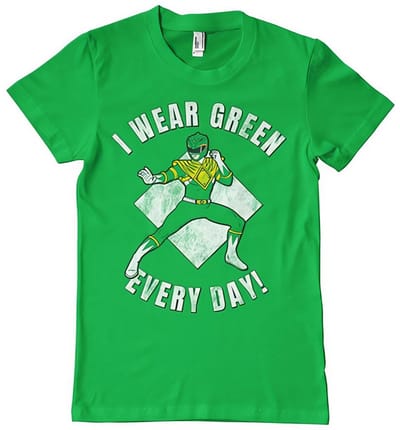 Power Rangers I Wear Green Every Day T-shirt
