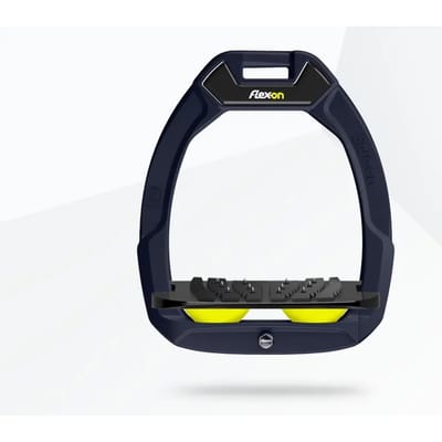 Veiligheidsspanners Paardrijden Schuin Ultra Grip Aluminium/Zwart/Geel Flex-On Safe-On