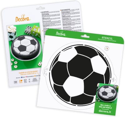 Decora Stencil - Voetbal Ã˜ 25cm