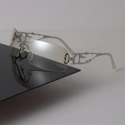 Lunettes de Soleil Carrées Miroir de Luxe Femmes Hommes Designer Rétro Lunettes de Soleil Couleurs Décontractées Oculos De Sol Unisexe Mode Other
