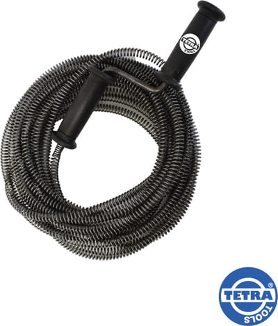 Tetra - Ontstoppingsveer 10 M - Ø 10 MM - Reinigingsveer - Afvoerontstopper - Gootsteenontstopper