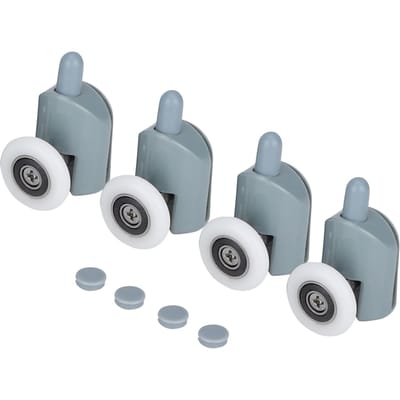 Remplacement douche porte coulissante en verre coureurs inférieurs rouleaux poulies roue (Roue Simple)