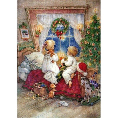 Volledige ronde boor 5D DIY diamant schilderij Kerstmis kind beer diamant borduurwerk 20X30CM gray