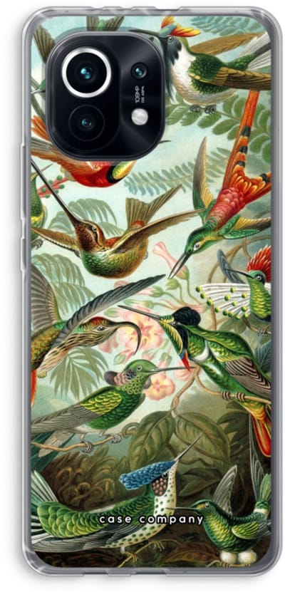 Case Company® - Hoesje geschikt voor Xiaomi Mi 11 hoesje - Haeckel Trochilidae - Soft Cover Telefoonhoesje - Bescherming aan alle Kanten en Schermrand