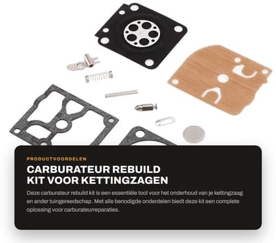 Dailygoods- Carburateur Reparatieset Gloednieuw - ZAMA C1M-W26/W47 - Kettingzaag - Gaszaag - Onderdeel - Geschikt voor diverse types