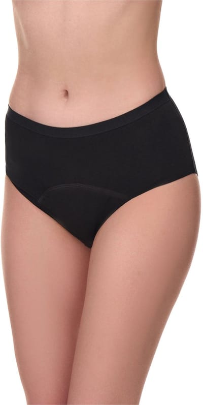 Merry Style Dames Incontinentie Ondergoed Katoen - Geïntegreerd Absorptiekussen - Zwart – M