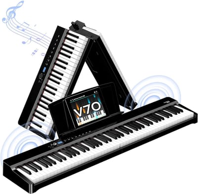 Dailygoods- E-Keyboard Europese Standaard - Drie Pedalen - Hoofdtelefoon - Toetsenbordtas - Standaard Uitvoering - S-Specificaties - Digitale Piano