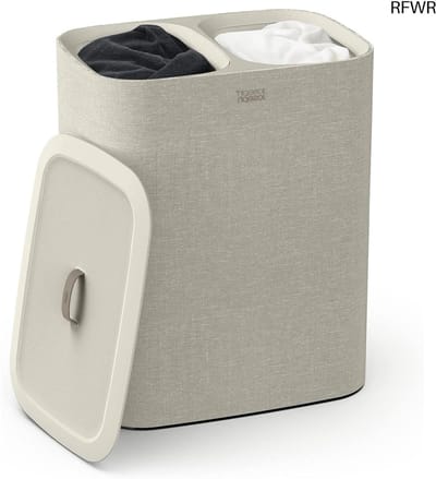 RFWR® 90-liter wasmand met deksel en 2 uitneembare waszakken
