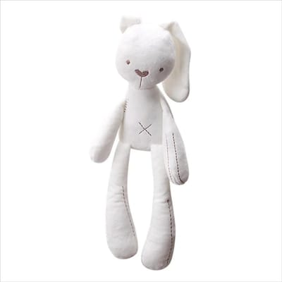 42CM Schattige Cartoon Lange Oren Konijn Pop Baby Zacht Pluche Speelgoed Voor Kinderen Konijn Slaapmaatje Kinderen Knuffel Pluche Dier Speelgoed white