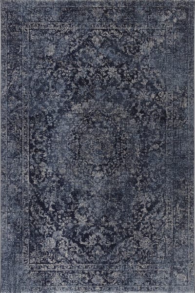 OSTA Belize – Vloerkleed – Tapijt – geweven – wol – eco – duurzaam - modern - vintage - Blauw - 200x300
