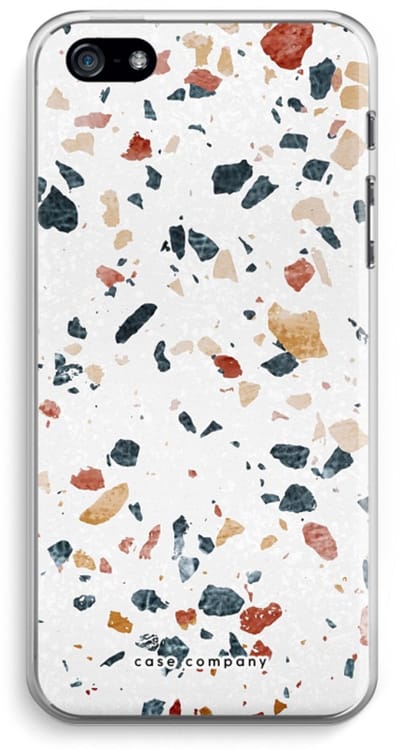 Case Company® - Hoesje geschikt voor iPhone 5 / 5S / SE (2016) hoesje - Terrazzo N°4 - Soft Cover Telefoonhoesje - Bescherming aan alle Kanten en Schermrand