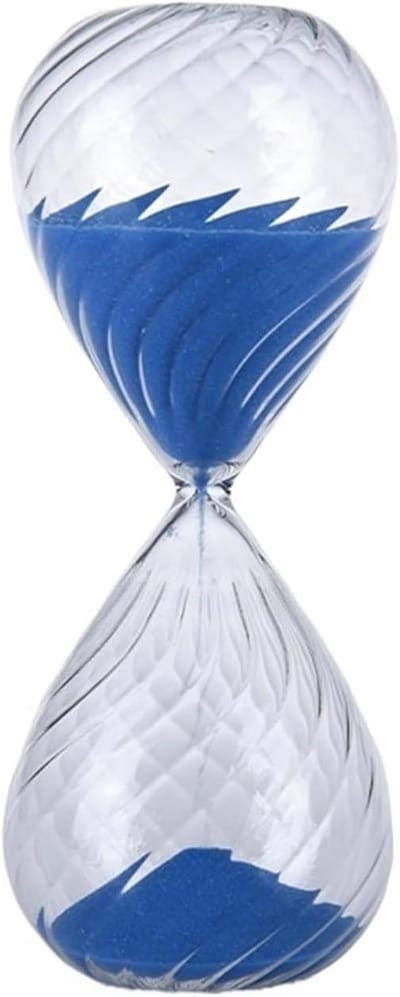 Zandlopers - Tijdmeters - Visueel Tijdbeheer - Decoratief Element - 5 Minuten - Blauw