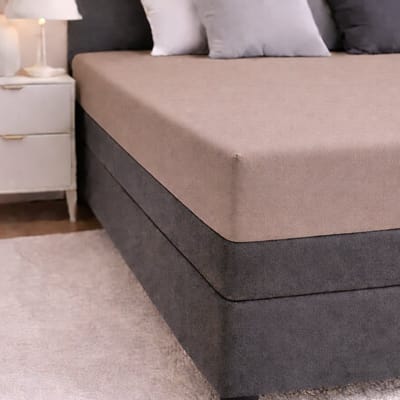 24-Bedding - Hoeslaken Katoen - 80x200 cm - Taupe - 2 stuks - Verkoelend 100% percaline Katoen - 30 cm hoek