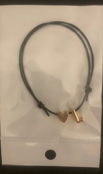 Akyol - Vriendschapsarmband letter l -Hartje -bff armband meisjes - letter l armband - letter armband - vrienden - Armband - Geschenk - Cadeau – verjaardag - Liefde – Vriendschap – 25 cm