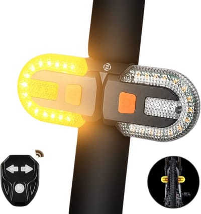Equivera Richtingaanwijzer Fiets - Knipperlicht Fiets - Knipperlichten - Richtingaanwijzers Fiets - Fiets Knipperlicht - Fiets Knipperlichten - Veilig de weg op!