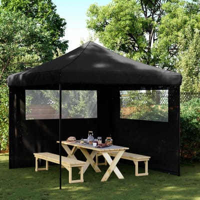 vidaXL - Partytent - Zwart - 292 - x - 292 - x - 315 - cm - Oxford - Stof