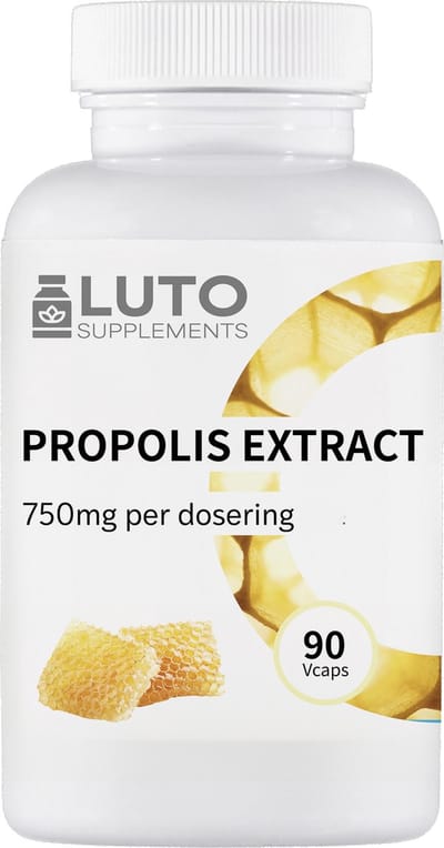 Propolis Extract - 750 mg per dosering - 90 Vegetarische capsules - LUTO Supplements