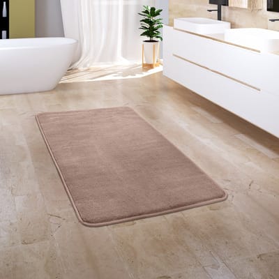Paco Home Badkamerkleed Badmat Badvloerkleed Douchemat Pluizig Traagschuim 3D 60x100 cm