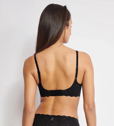 Sloggi Zero feel Soft Bra Bliss - Naadloze BH top - Kanten bralette met brede bandjes - M - Oranje