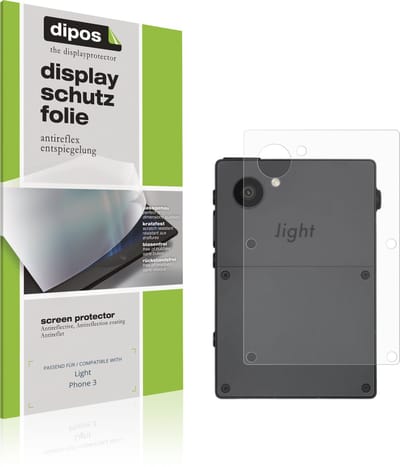 dipos – 4x Matte Beschermfolie geschikt voor Light Phone 3 Rückseite | Krasbestendige & antireflecterende Screenprotector Ultra-Thin