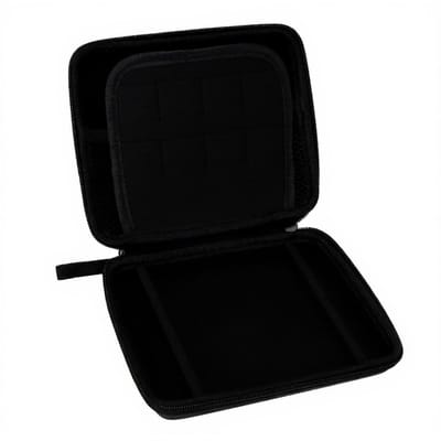 Dailygoods - Annadue Draagtas voor 2DS -beschermende Cases met 8 Gamekaarthouders, Eva Hard Shield Protective Carrying Case voor 2DS, Harde Shell Reiszakzak voor 2DS -console (BLACK)