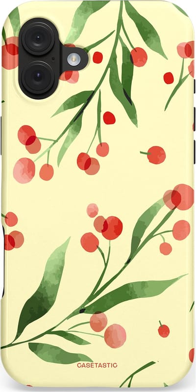 Casetastic hoesje geschikt voor Apple iPhone 16 Plus - MagSafe - Dubbellaagse bescherming - Watermeloen - Fashion Case - Crème Groen Koraal