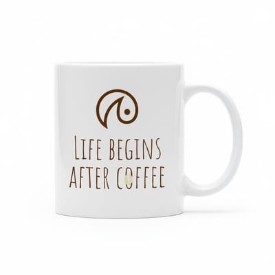 Nevolis® | Koffiemok 330ml met Uniek Design | Ontwerp Jouw Eigen Mok | Handgemaakt Cadeau voor Koffieliefhebbers | Gepersonaliseerd op Aanvraag | Enkel of Grote Bestelling
