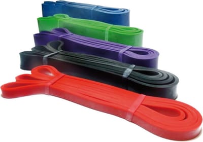 Toorx Fitness Weerstandsbanden set - Resistance Banden - Fitness Elastieken - 6 stuks van 2 tot 100 kg