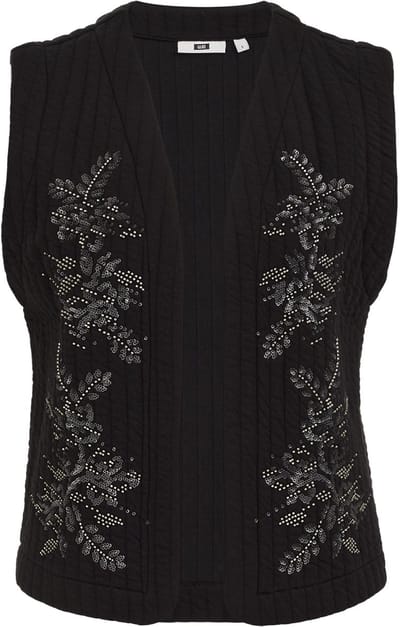 WE Fashion Dames gilet met pailletten