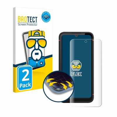 BROTECT - Screenprotector voor Gigaset GX4 Pro - Folie Beschermfolie transparant volledig dekking - 2 Stuks