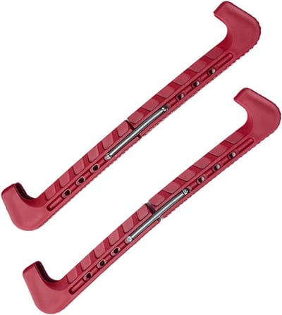 Schaatsbeschermers - Schaats Overtrekken - Schaatsen Beschermen - Verstelbaar PVC - 31 cm - Rood