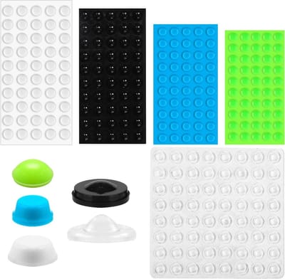 SnelShoppen - Tinoaly 264 Stuks Bultdots voor Visueel Gehandicapten - Zelfklevende Silicone Braille Stickers - Diverse Maten en Kleuren - Perfect voor