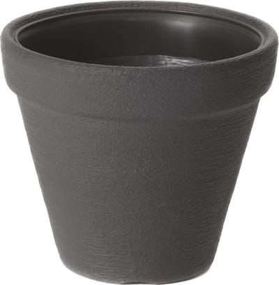 Prosperplast Plantenpot/bloempot Classic Garden - buiten/binnen - kunststof - antraciet - D35 x H36 cm