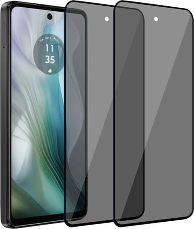 2x Geschikt voor Motorola Moto E14 / Moto G04 / Moto G24 - Privacy Screenprotector - Beschermglas - Privé GuardCover