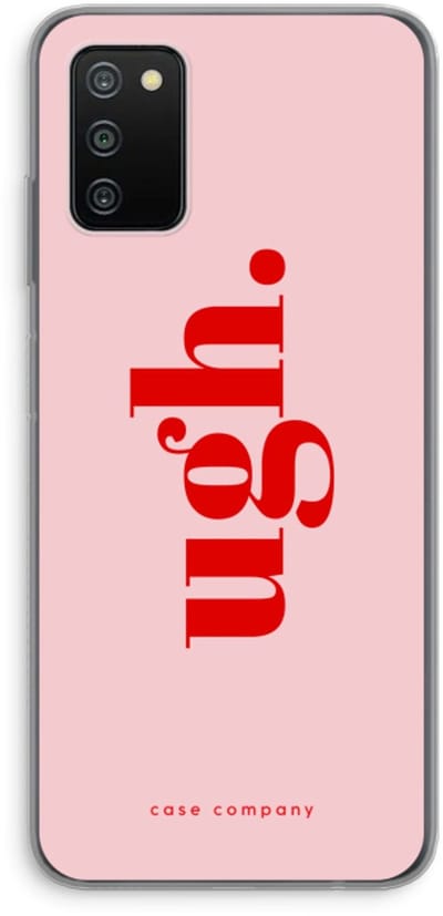 Case Company® - Hoesje geschikt voor Samsung Galaxy A03S hoesje - Ugh - Soft Cover Telefoonhoesje - Bescherming aan alle Kanten en Schermrand